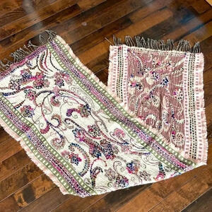 Coldwater Creek cotton blend scarf Multicolored Fringe 20” X 70”